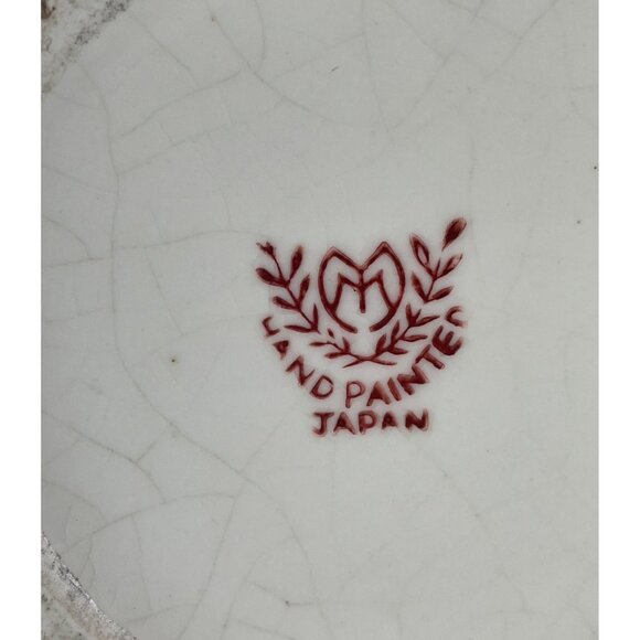 Moriyama Mori Machi Ceramic Vase White/Orange Raised Flowers - Picture 13 of 13